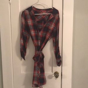 Size 10 Banana Republic Flannel T-shirt Dress